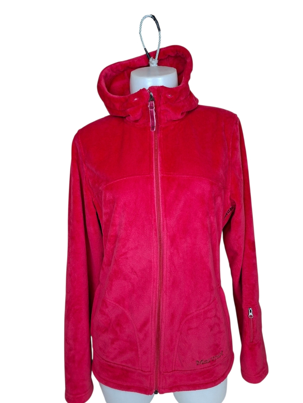 Marmot Sherpa Plush Fleece Jacket Hooded Full Zip Soft Warm Fuzzy Coat
